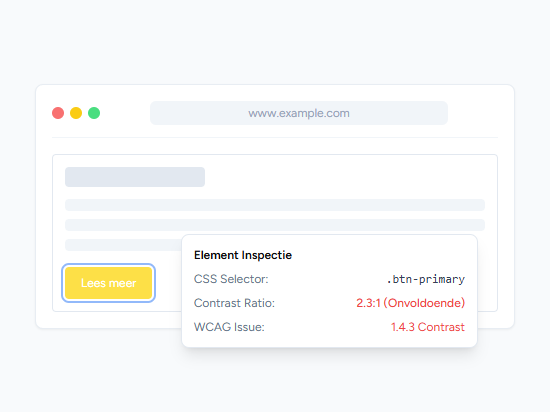 Element inspectie voorbeeld
